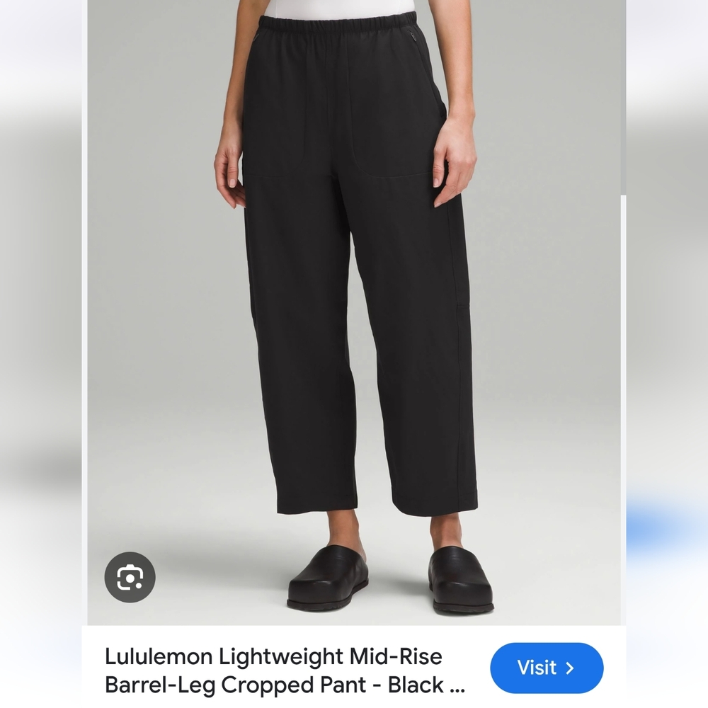 Lululemon Lightweight Mid-Rise Barrel-Leg Cropped Pant